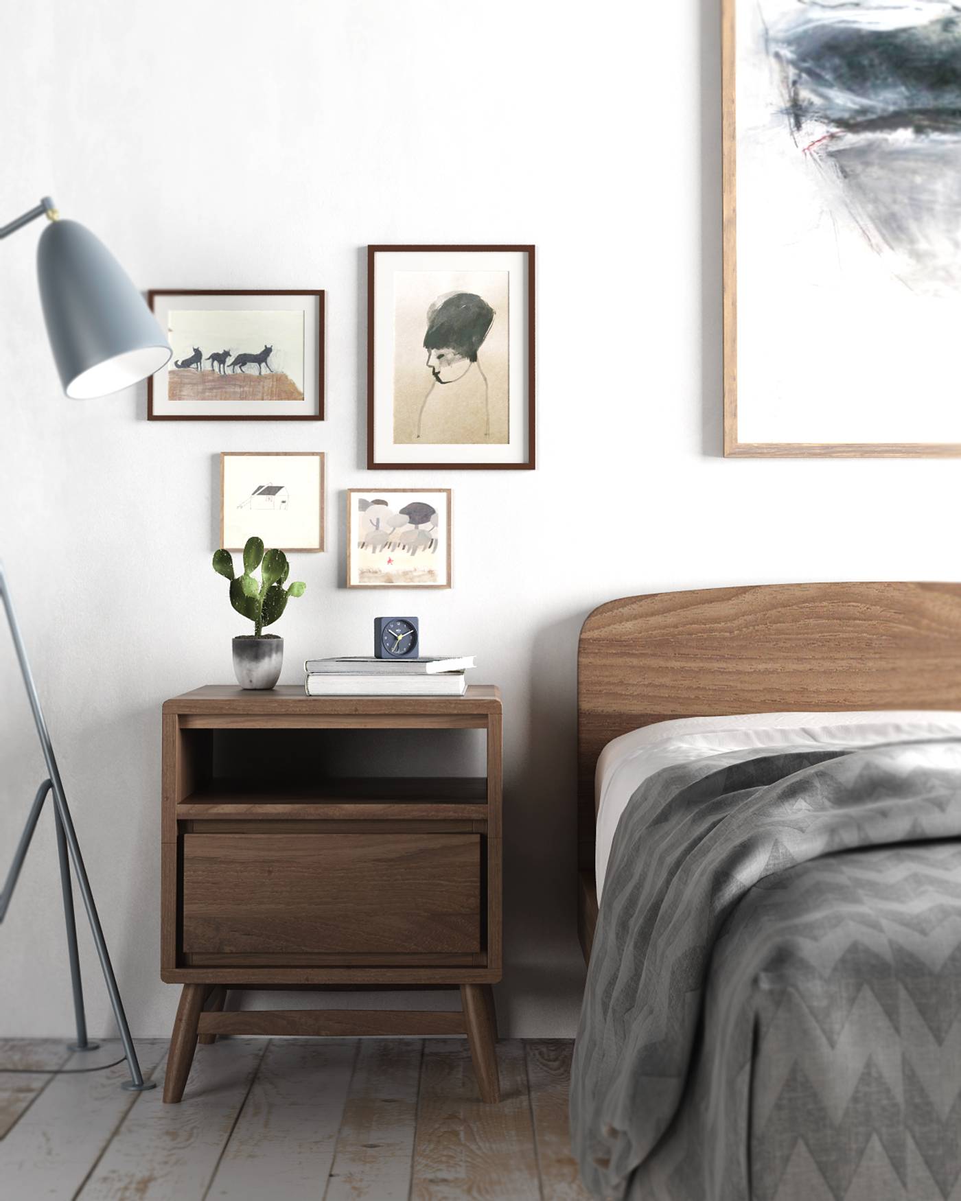 Twist Queen Bed  - FSC Recycled Teak