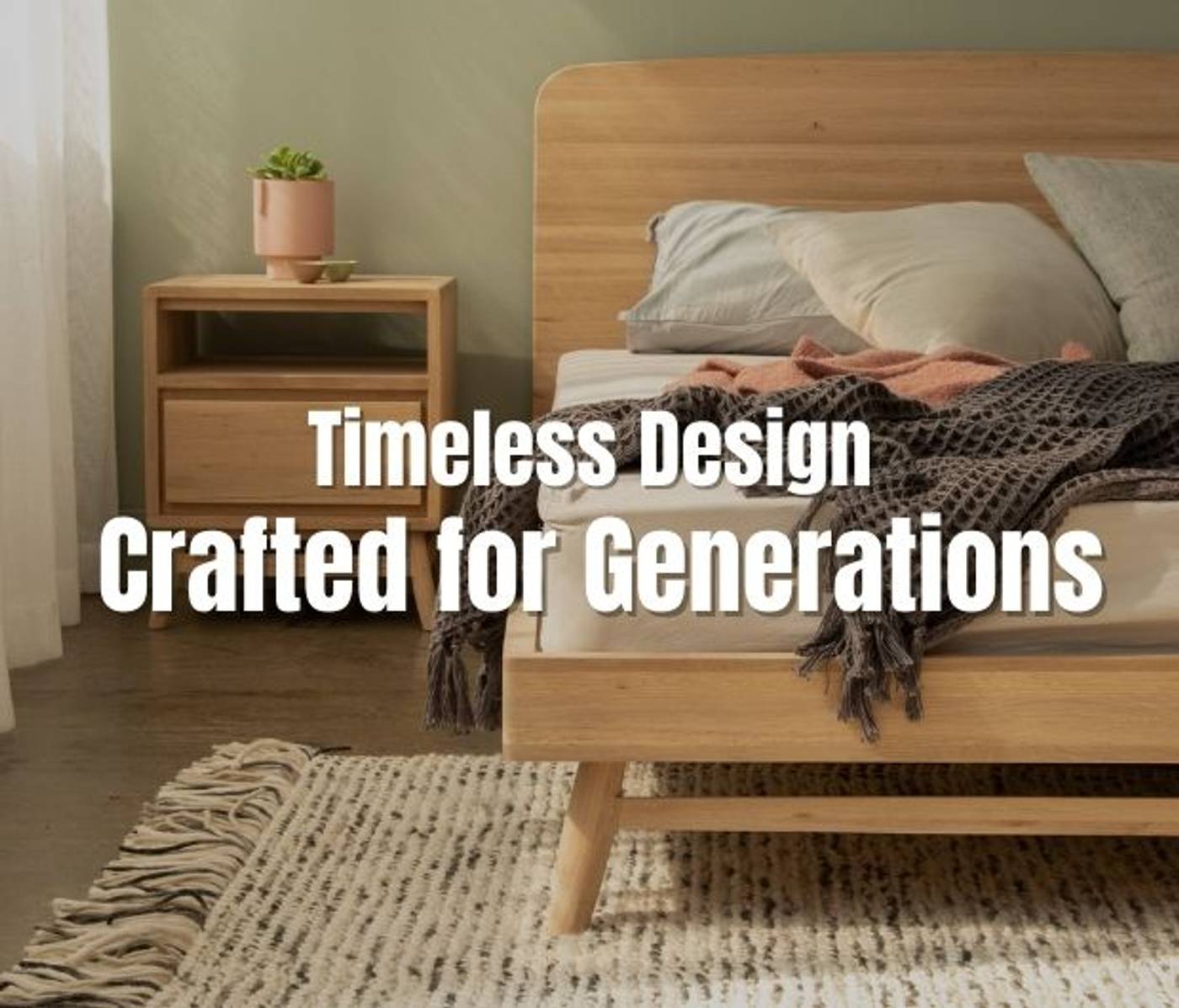 Twist Queen Bed - FSC Recycled Teak