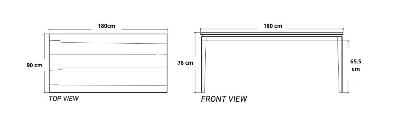 Twenty Twenty square Dining Table 80(CM) - Satin Black