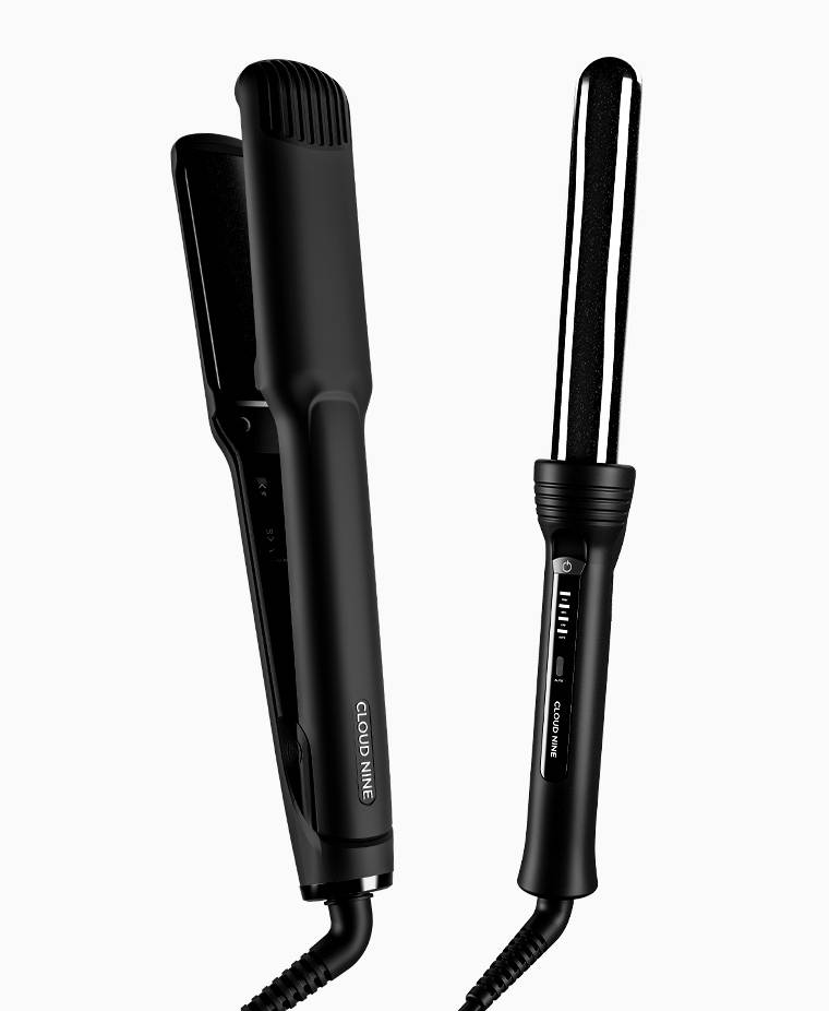The Wide Iron & The Curling Wand Styling Set