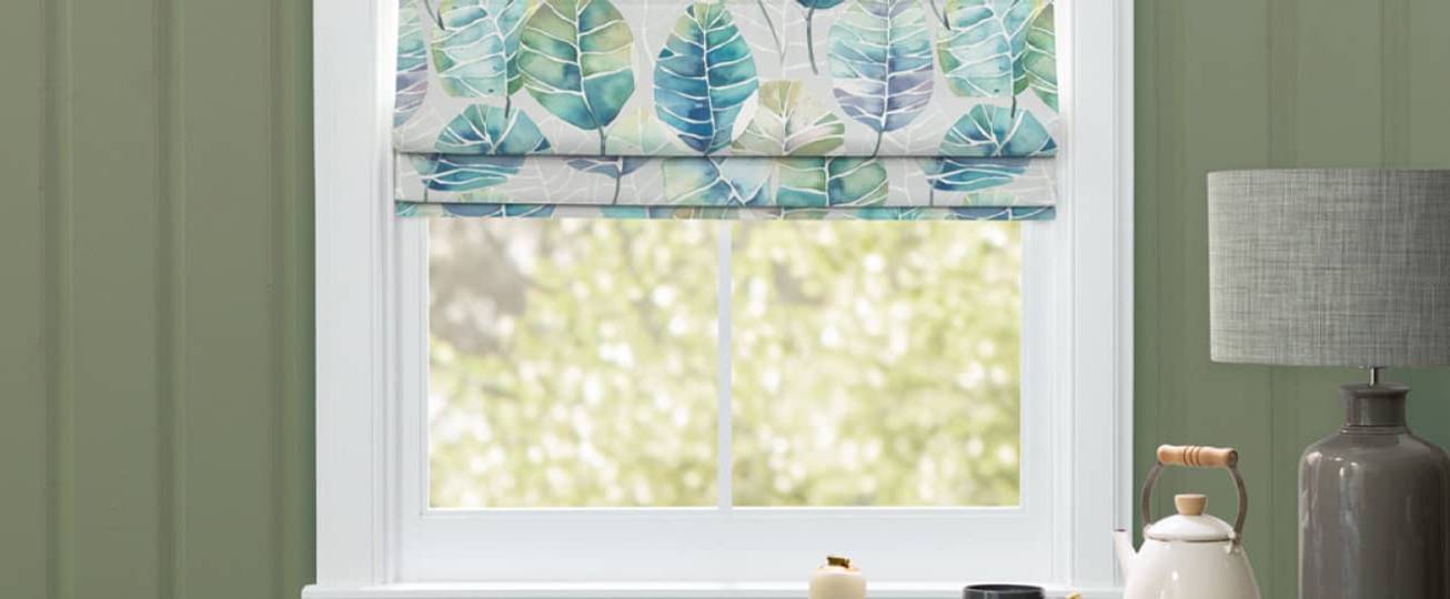 Patterned Made to Measure Roman Blinds
