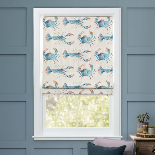 Coastal Patterned Made to Measure Roman Blinds