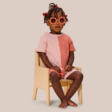 Colorblocked T-shirt Set