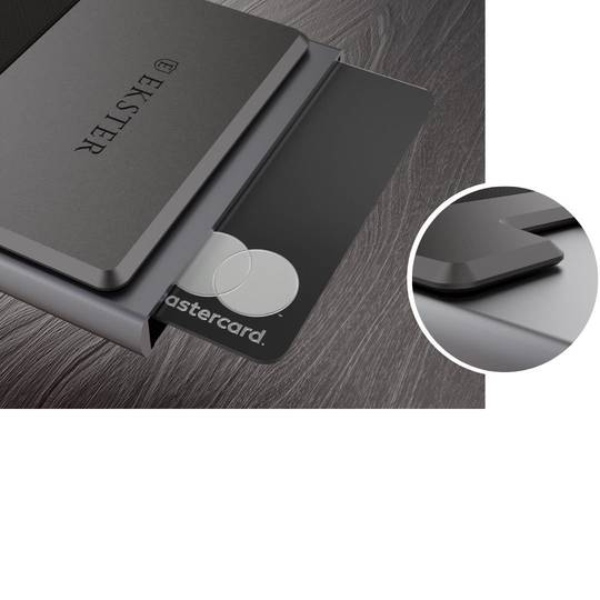 RFID blocking aluminum wallet