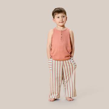 Stripe Mix Pocket Pants