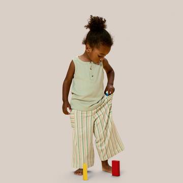 Stripe Mix Pocket Pants