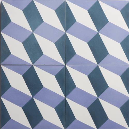 clé tile | cement | modern roman holiday | federal blue white