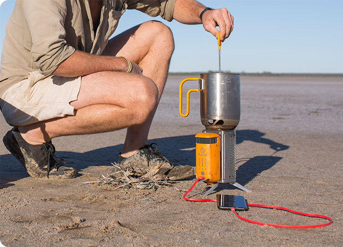 Charge your gear while cooking your meals