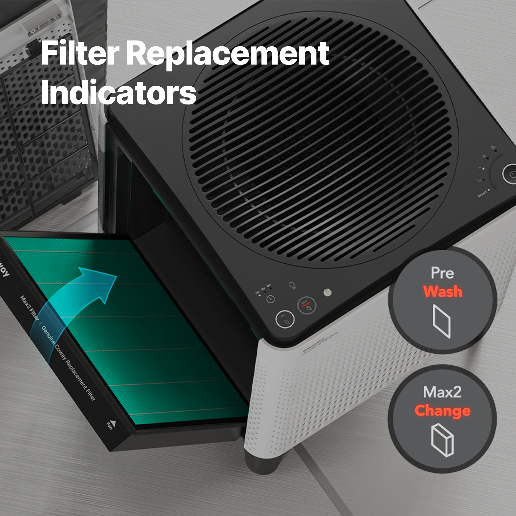 Filter replacement indicators