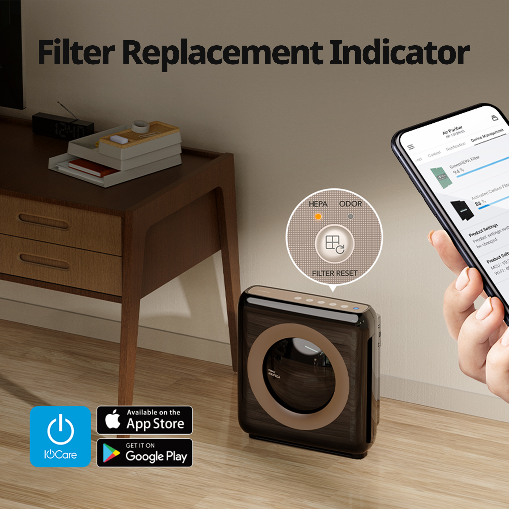 Filter replacement indicators