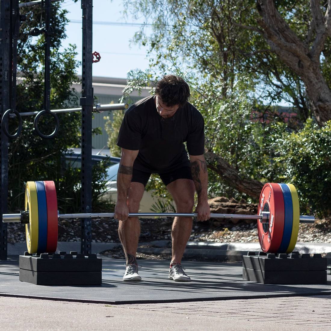 Stackable Rubber Deadlift Pads - Pair