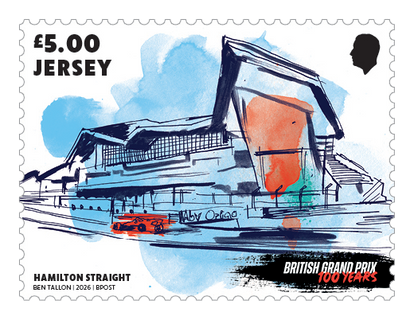 British Grand Prix 100 Years - Hamilton Straight stamp