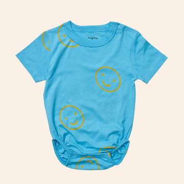 Short Sleeved Bubble Onesie