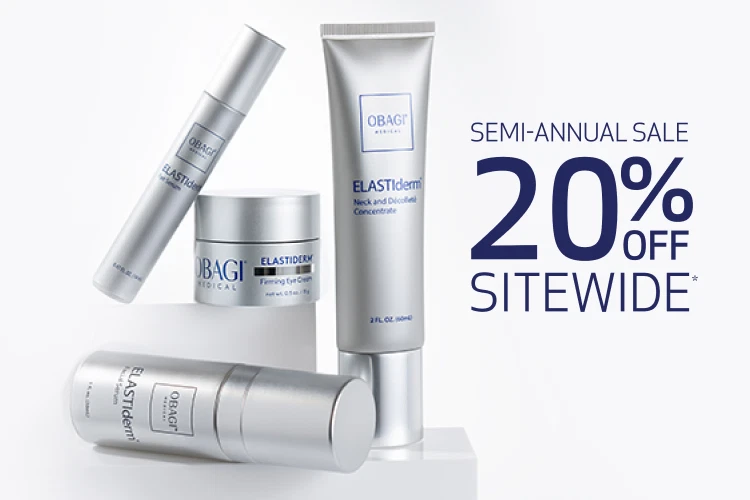 SEMI-ANNUAL SALE 20% OFF SITEWIDE TERMS & CONDITIONS APPLY ELASTIDERM COLLECTION IMAGE - DESKTOP