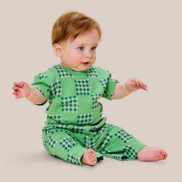 Baby Bolinas Waffle Check Pants