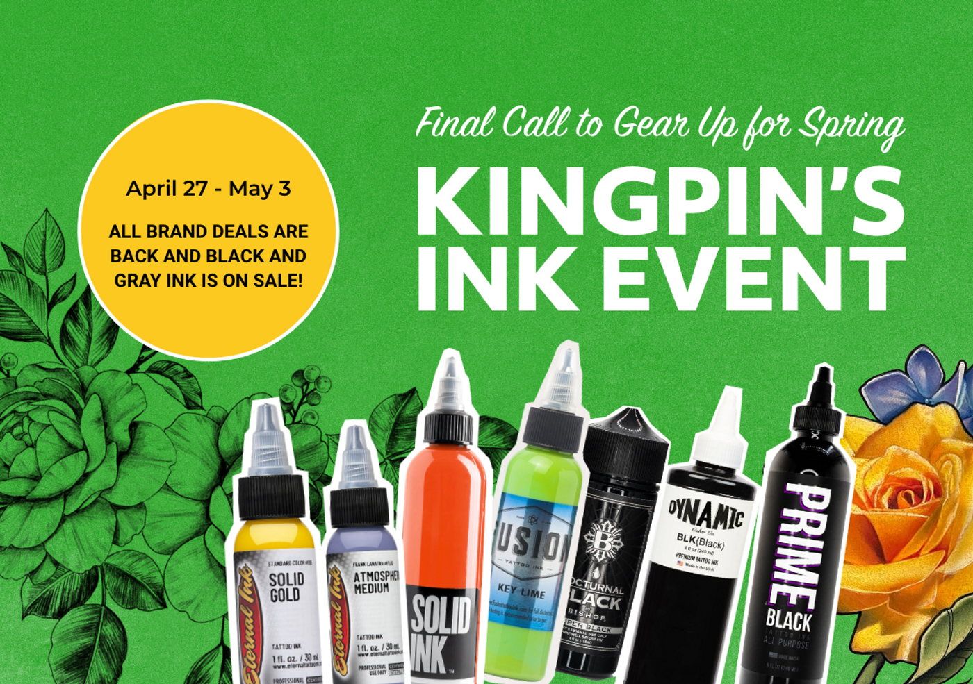 Sales Ink Spring Ink Sale – Kingpin Tattoo Supply