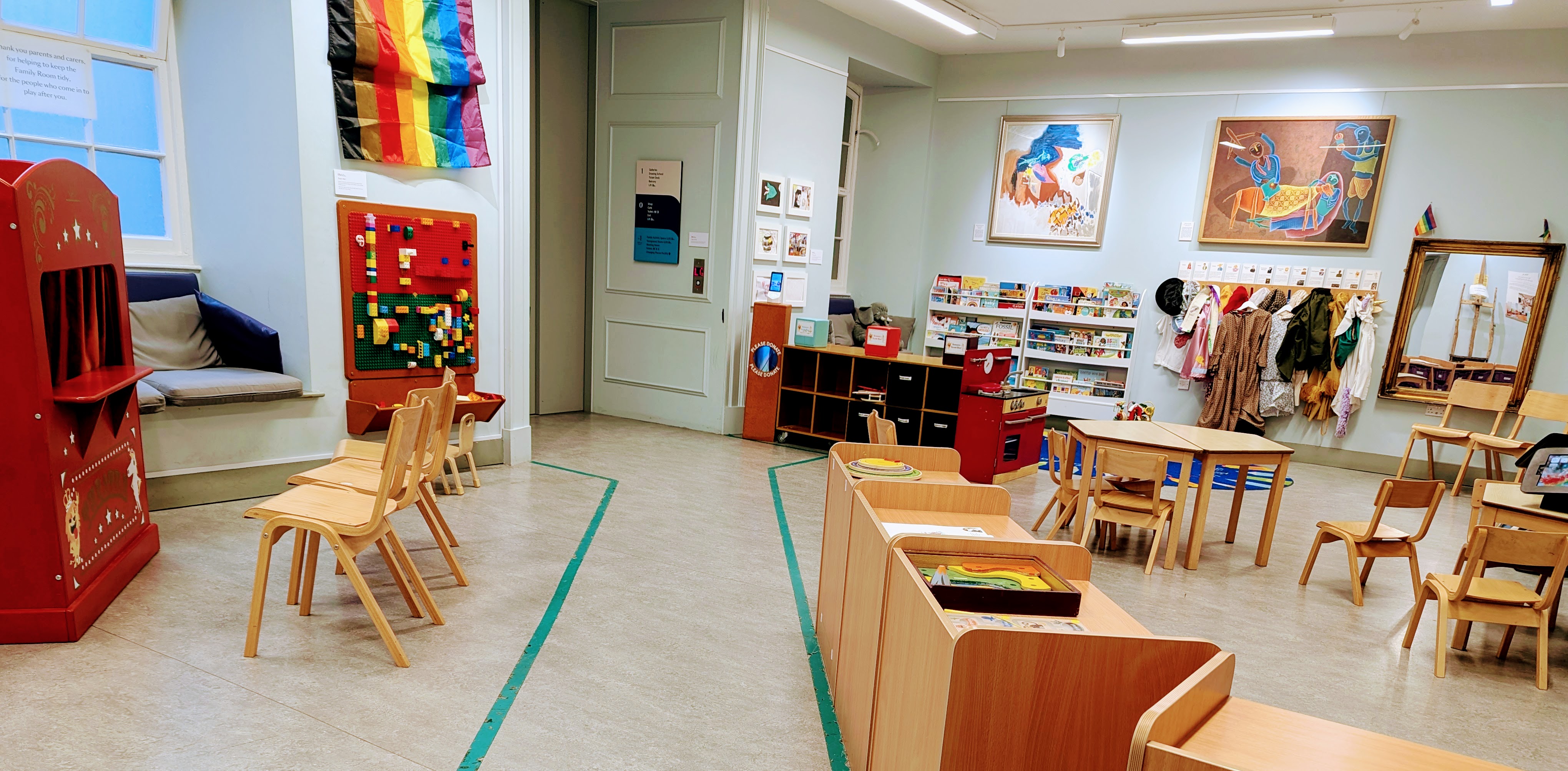The Family Activity Space in the RWA is a free to access space for everyone 