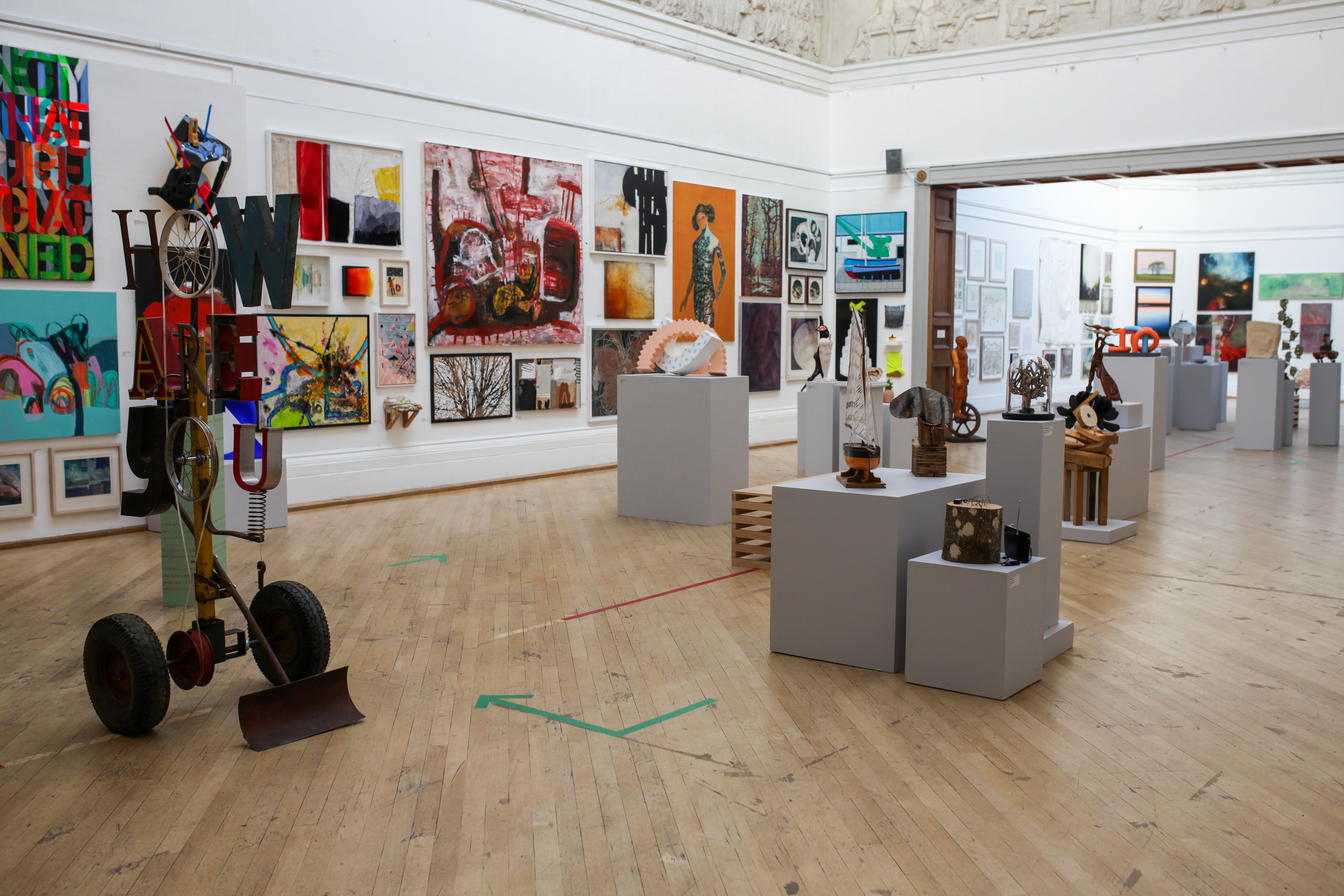 The Sharples Gallery space during the Annual Open Exhibition 