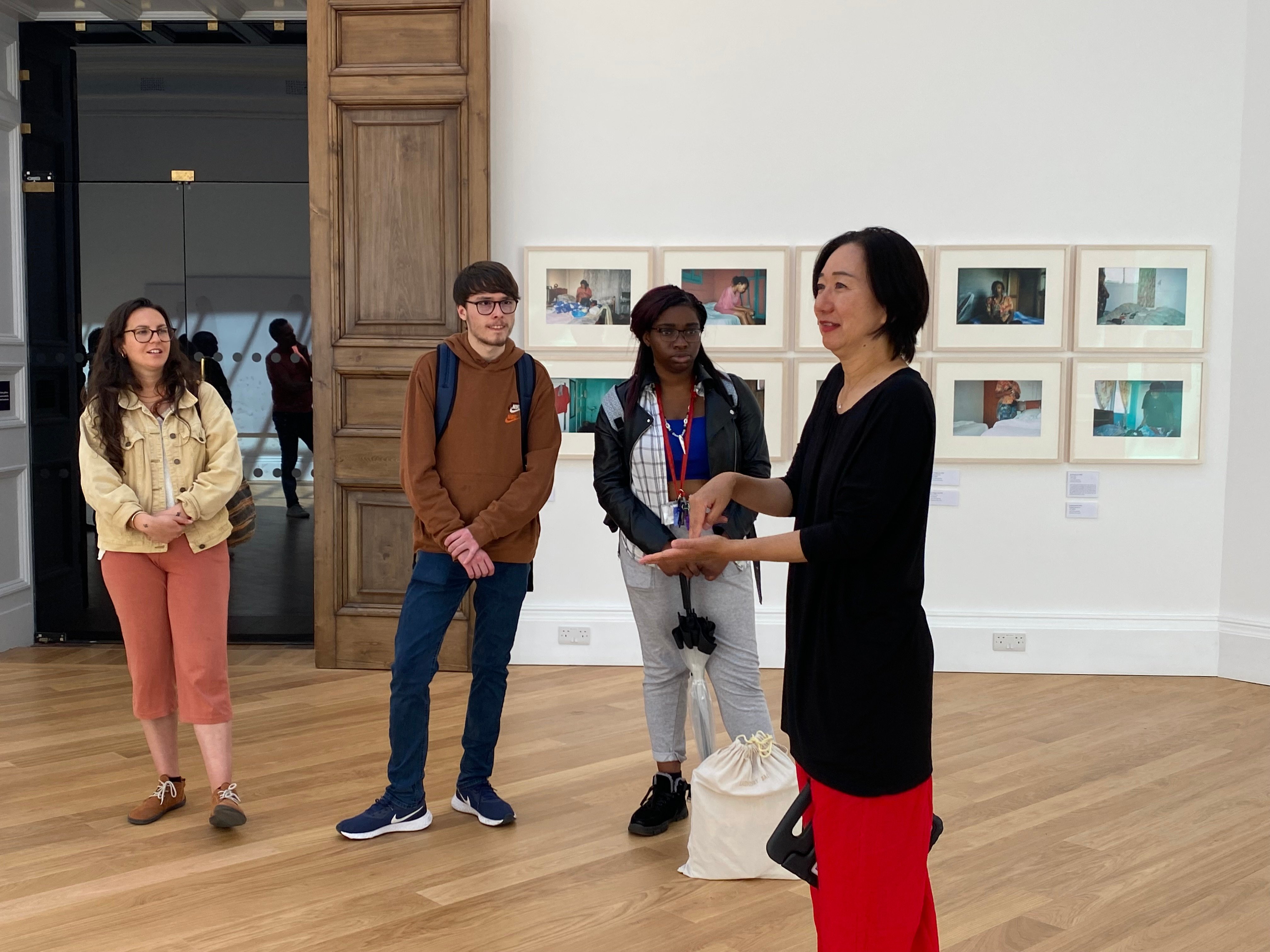 A British Sign Language Tour taking place in the gallery space 