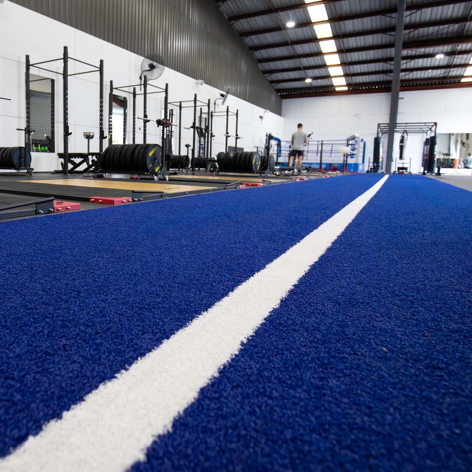 Blue gym online flooring