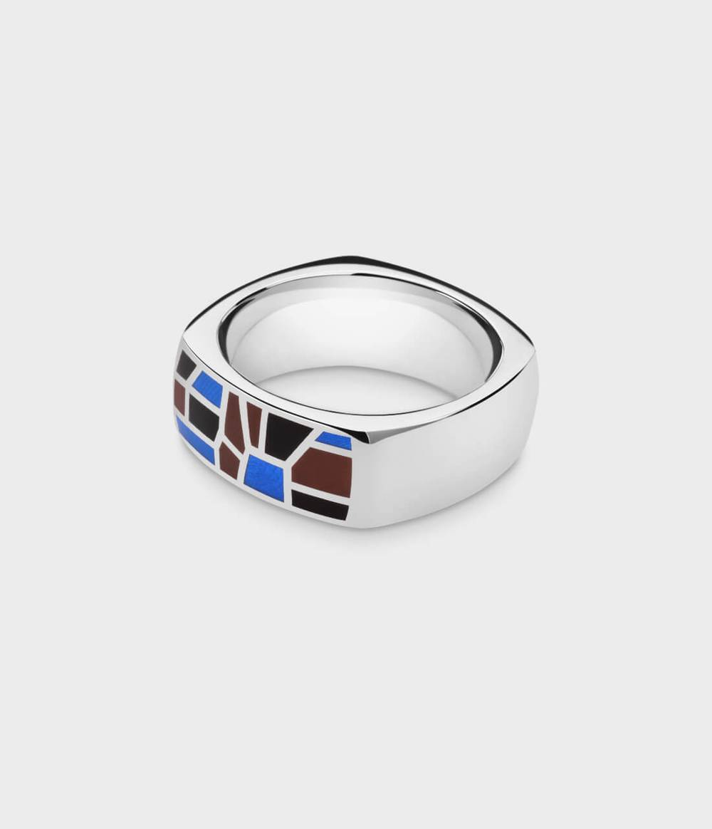 Enamel Mosaic Ring