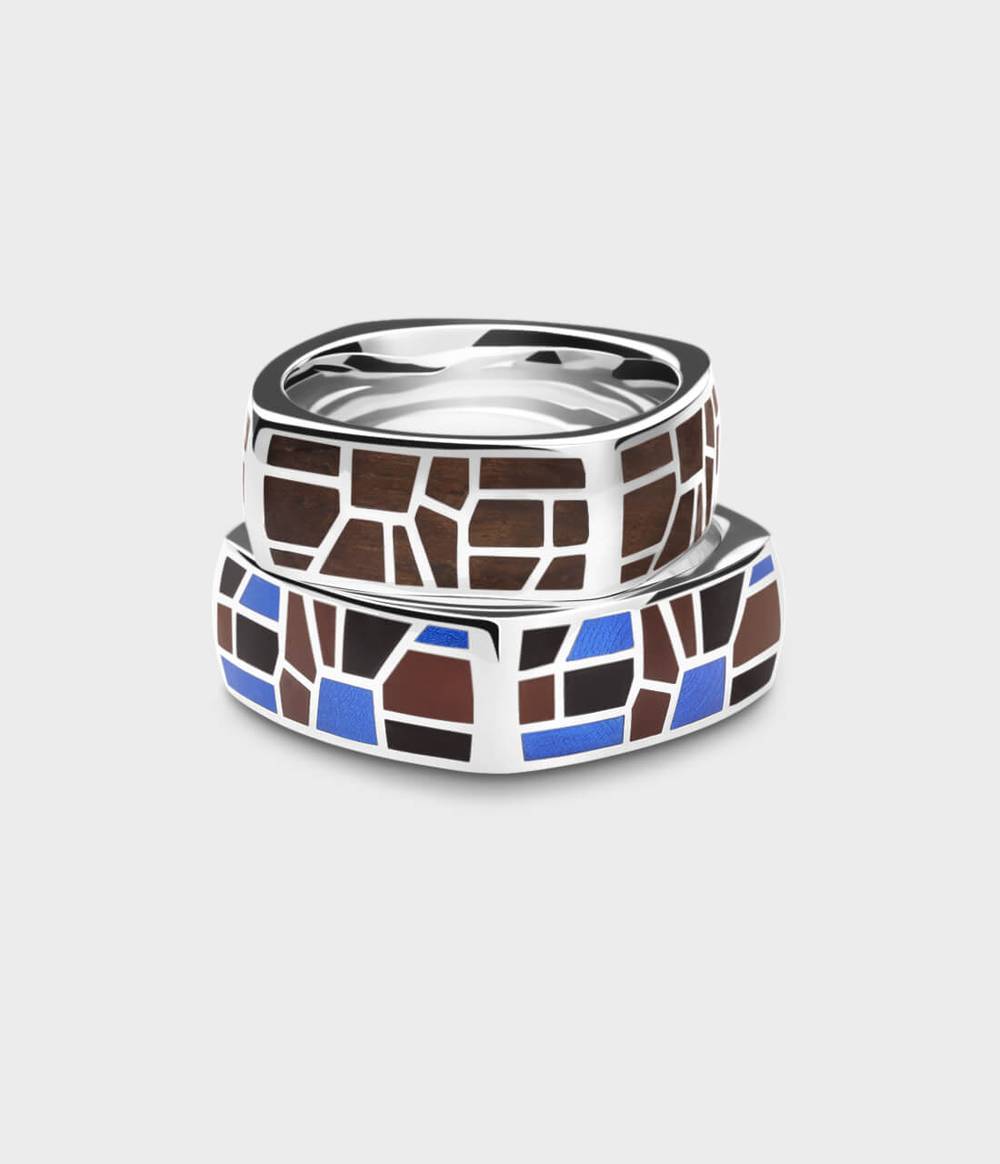 Enamel Mosaic Ring