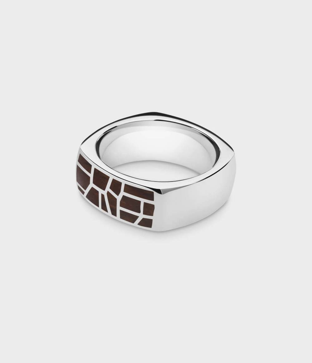 London Oak Mosaic Ring