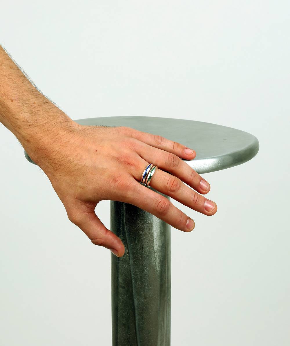 Enamel Angel Ray Ring