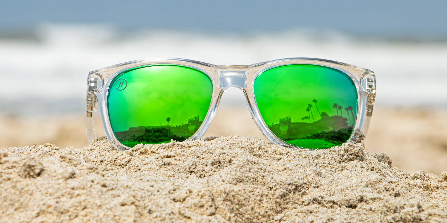 green blenders sunglasses