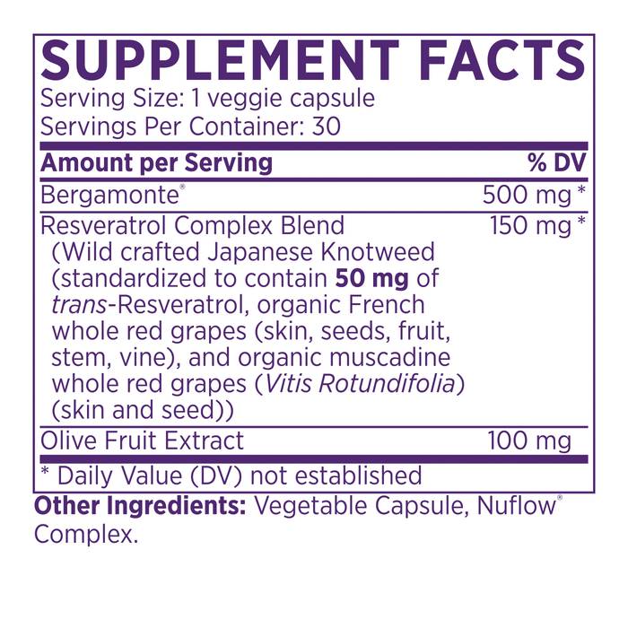 citrust bergamot supplement facts