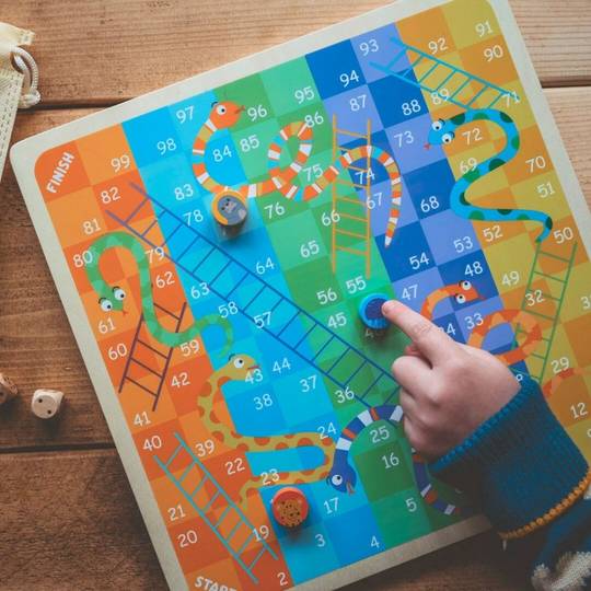 Snakes and Ladders with Ludo - Family Board Game