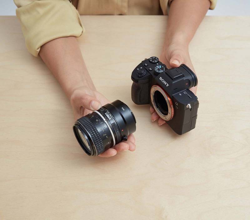 Nikon F Lens Mount to Sony E Camera Mount