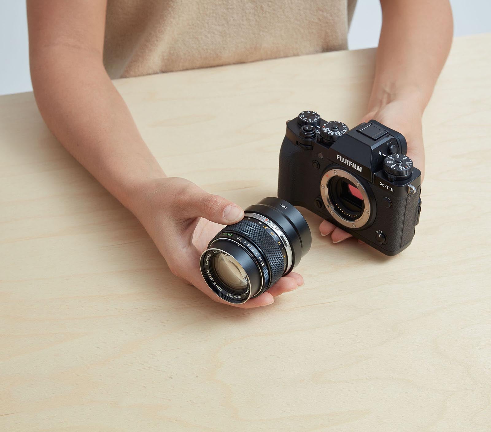 NOVOFLEX FUG/OM OLYMPUS OM→FUJIFILM GFX Adapter Fuji GFX Camera Body to Olympus OM Lens(FUG/OM