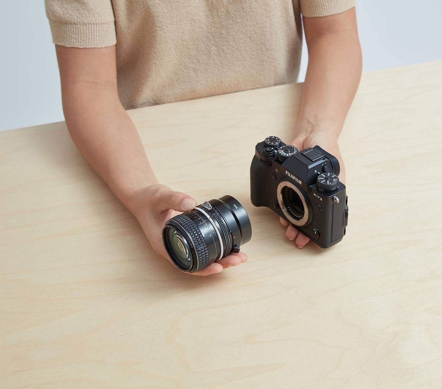 Nikon F Lens to Fujifilm X Camera Adapter