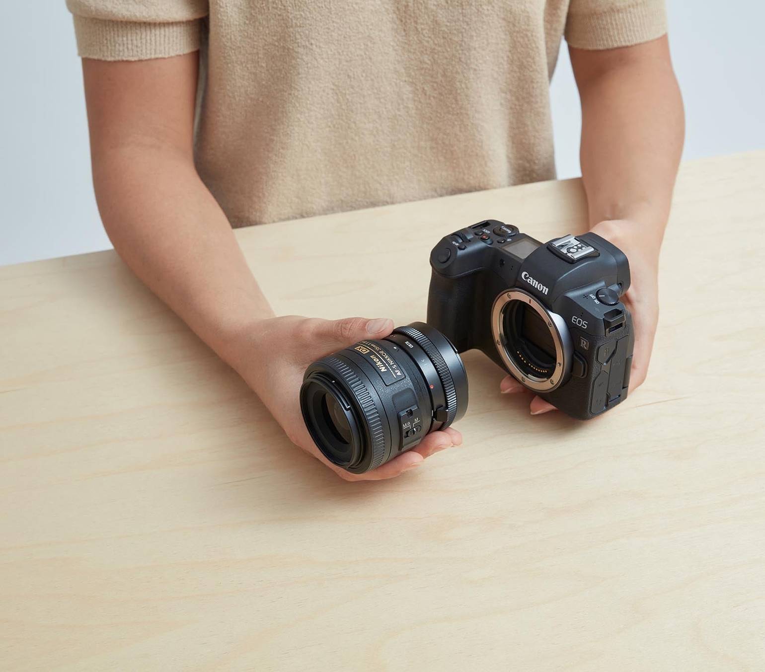 Nikon F (G-Type) Lens to Canon RF Camera Adapter