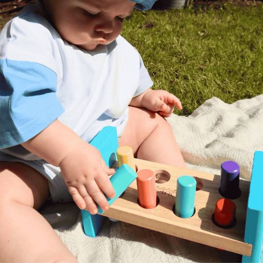 Wooden Hammer Bench - Toddler Toy