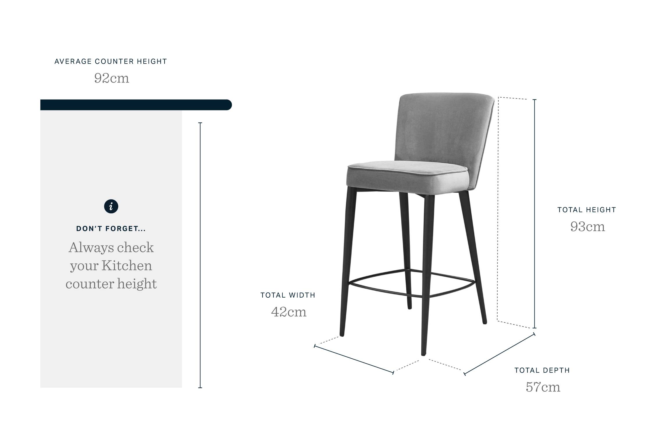 Serena Velvet Bar Stool