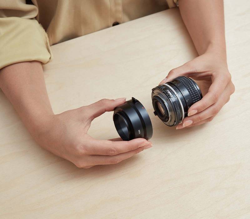 Nikon F Lens Mount to Sony E Camera Mount