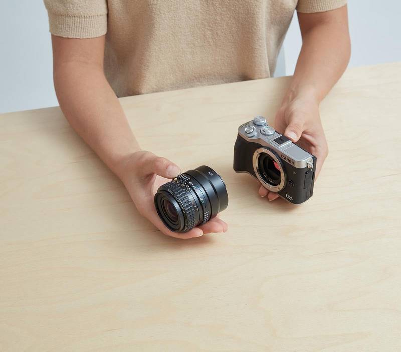 Pentax K Lens Mount to Canon EF-M Camera Mount