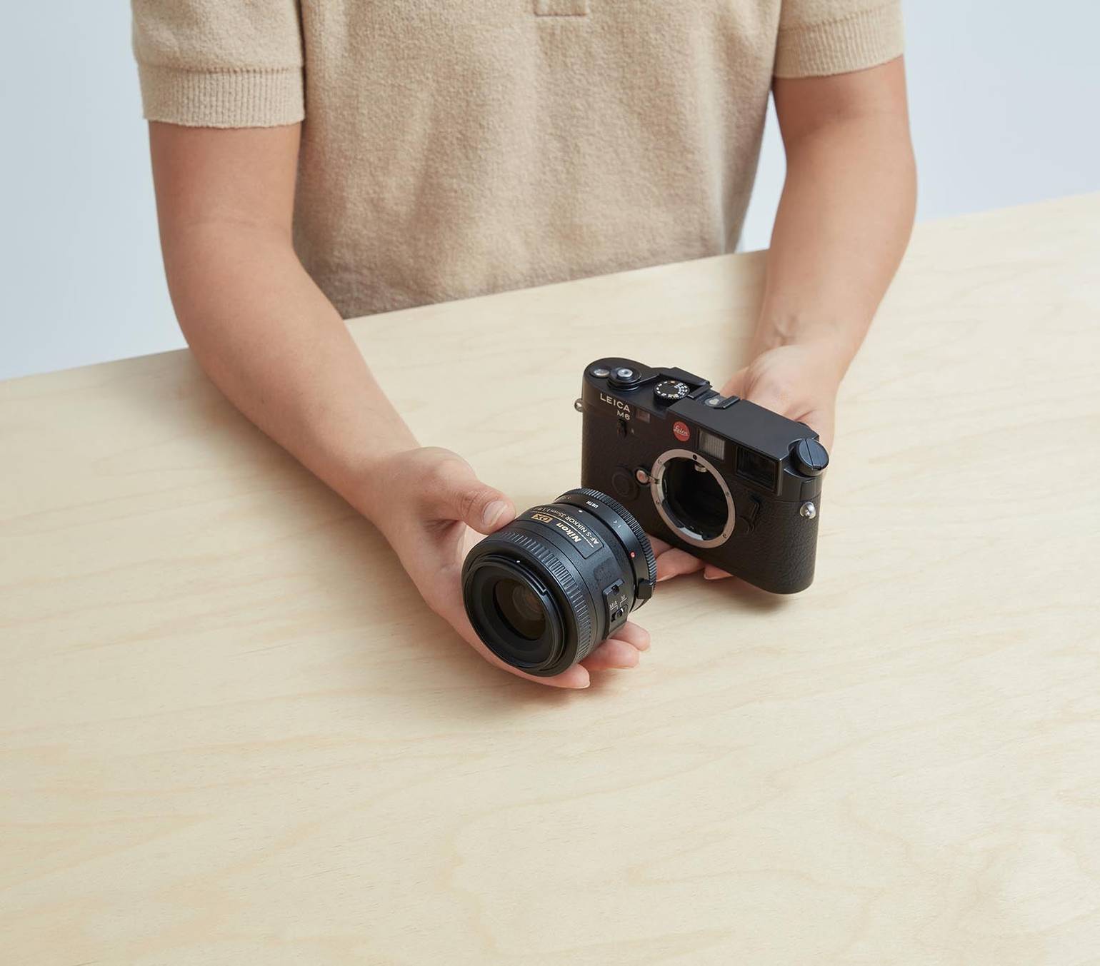 Nikon F (G-Type) Lens to Leica M Camera Adapter