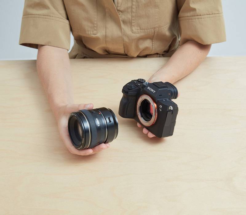 Canon (EF/EF-S) Lens Mount to Sony E Camera Mount (Electronic)
