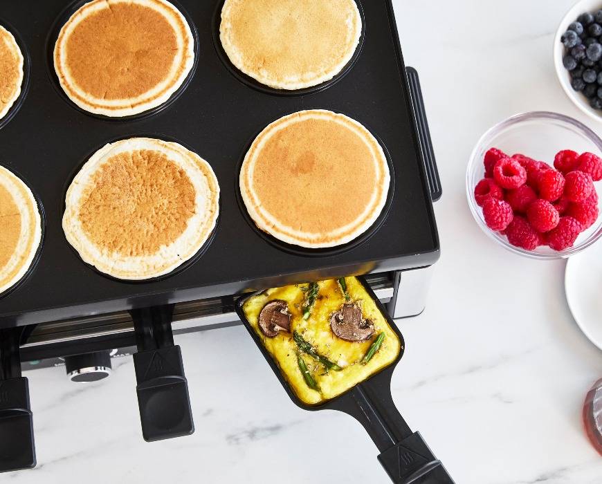 Rainbow Pancakes on the Griddle - From Michigan To The Table