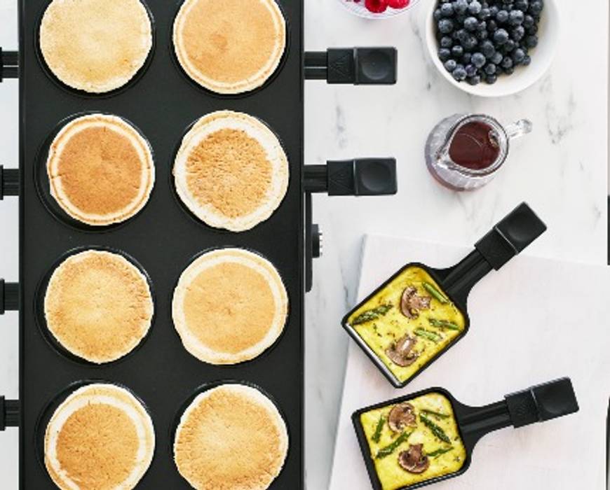 Pancakes on my new grill pan! - market recipes