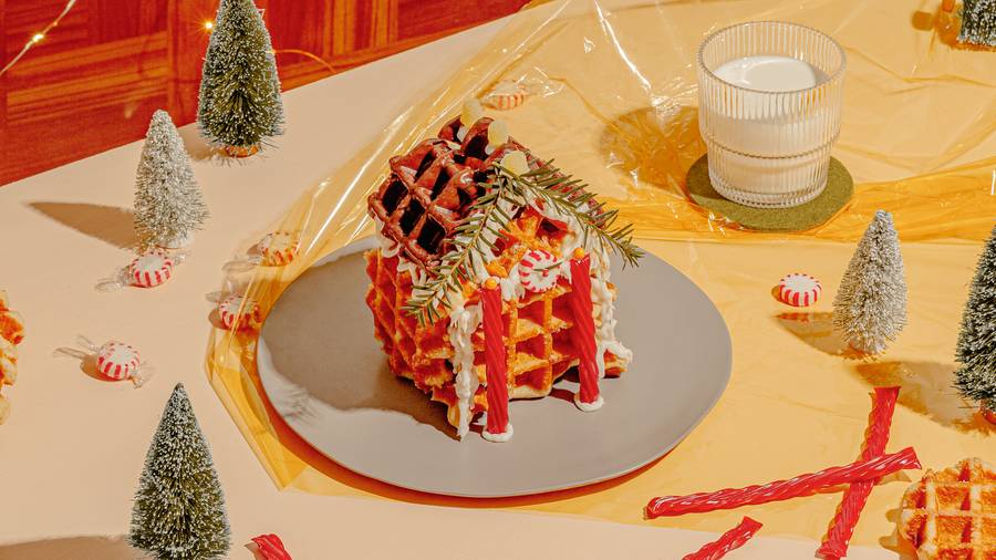 How to Make a Waffle Gingerbread House