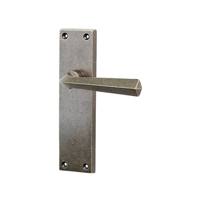 White Bronze Bridgnorth Door Handle On Backplate