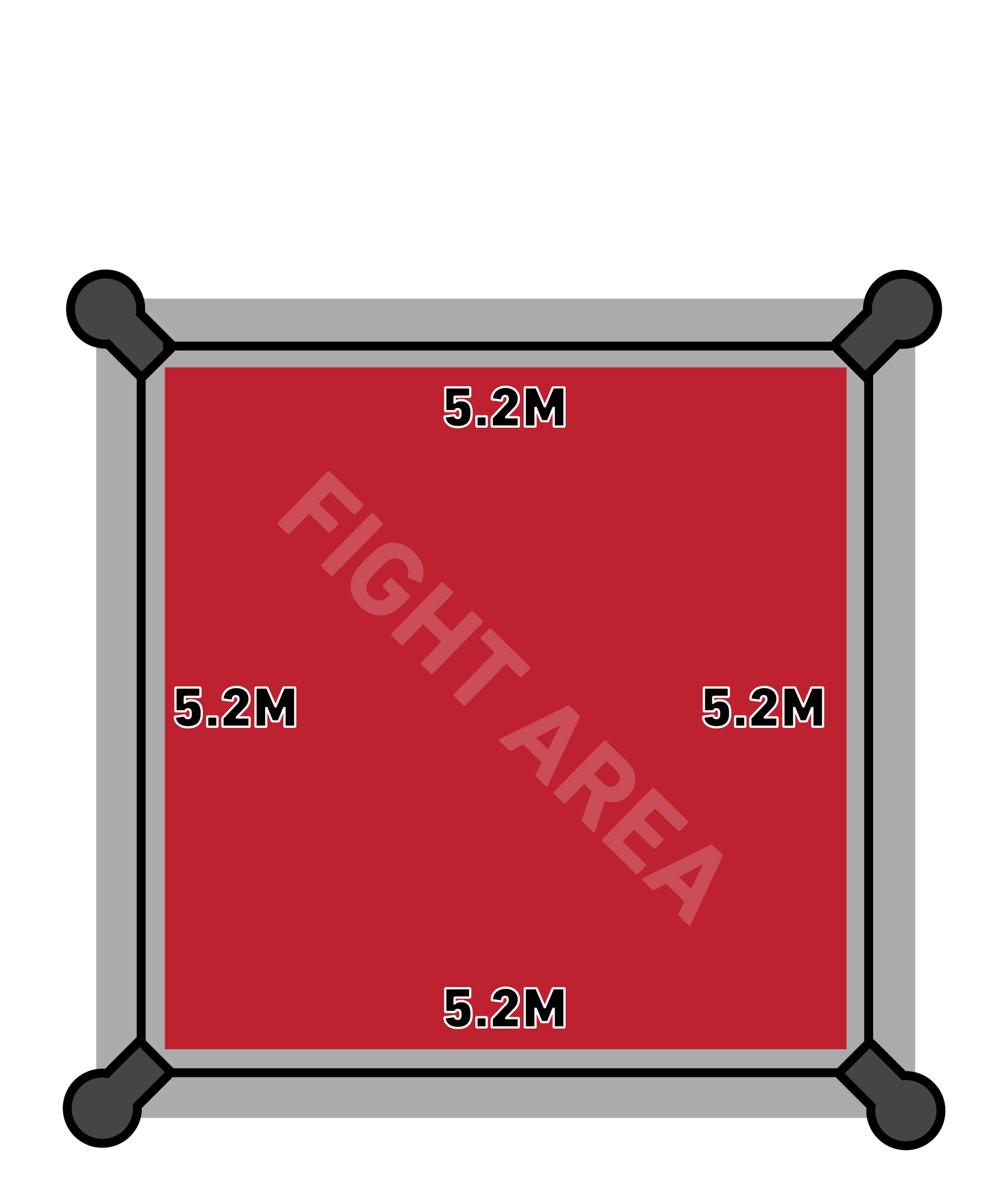 full set Boxing Ring, Gym sanda martial art arena international standard  customized LOGO size 4X4m 5X5m 6X6m 7X7m Wholesale - AliExpress