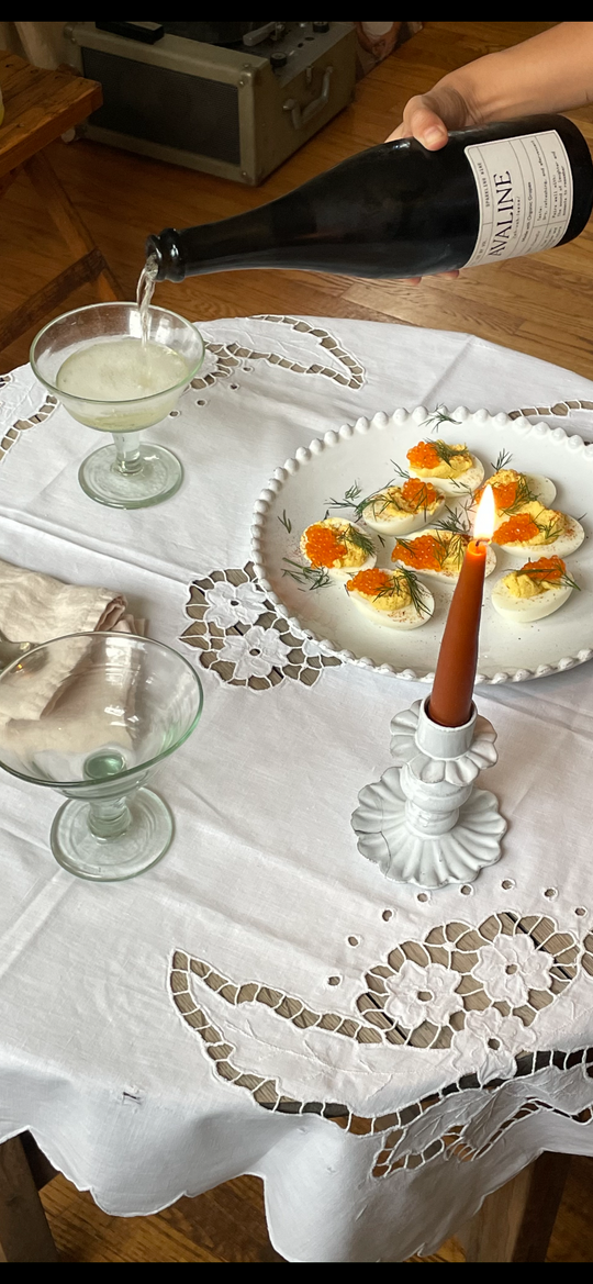 Deviled Eggs Avaline Community Cookbook NYE Sparkling Wine Pairing