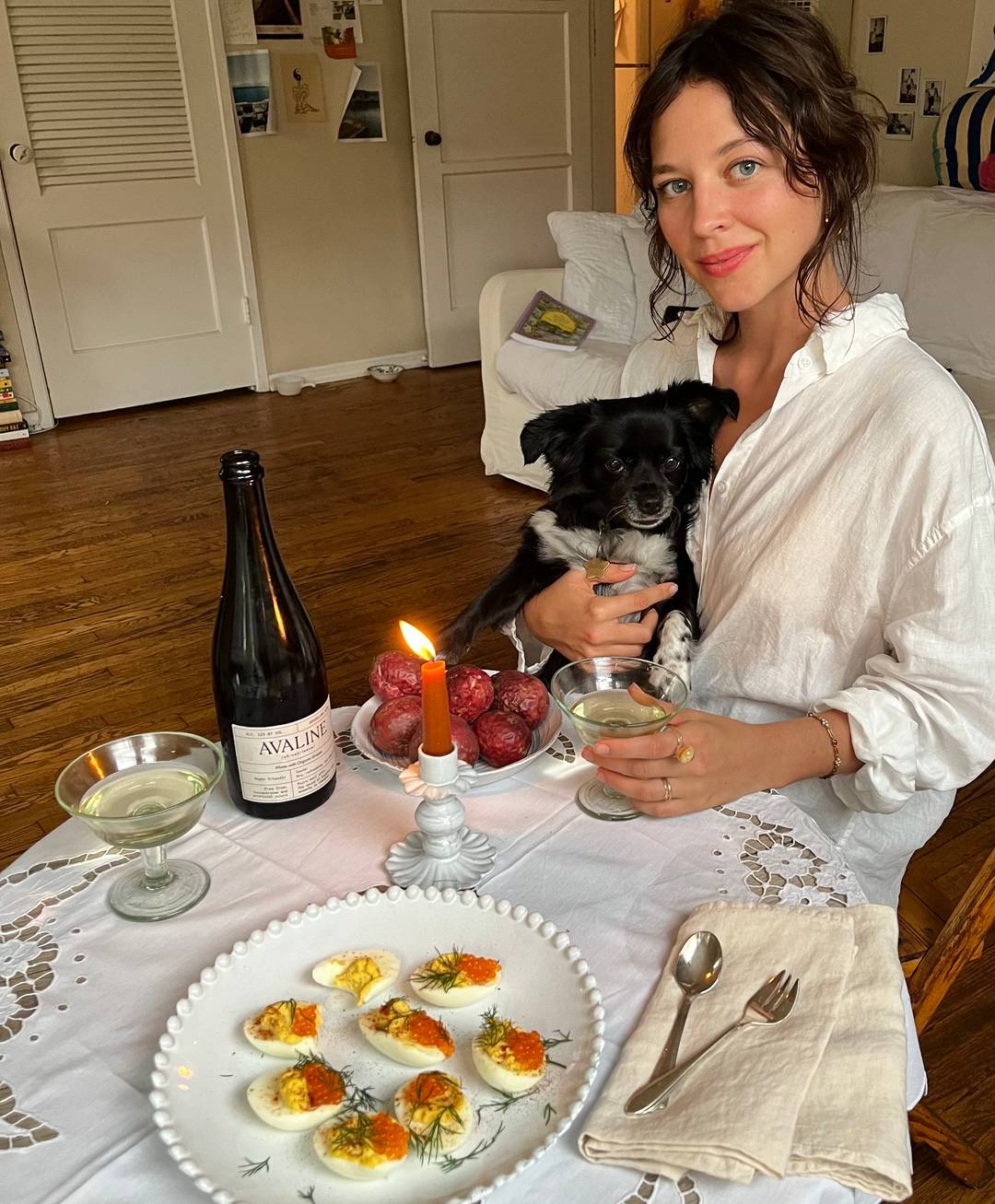 Deviled Eggs Avaline Community Cookbook NYE Sparkling Wine Pairing