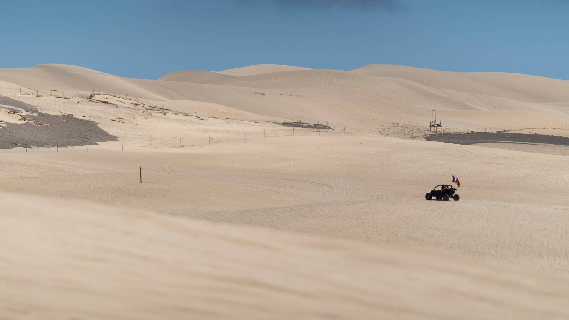 UTV offroad in Pismo Beach sand dunes.