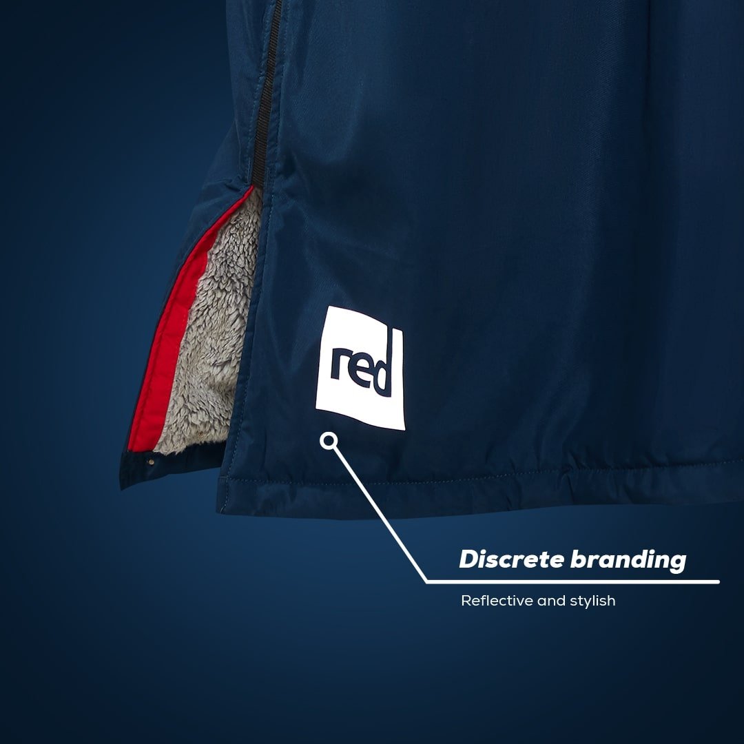 Discreet Branding On A Red Original Pro Change Robe Evo